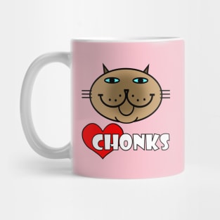 Heart Chonks - Siamese Cat Mug